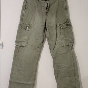 Pacsun Men's Olive Cargo Pants 100% cotton 30x32